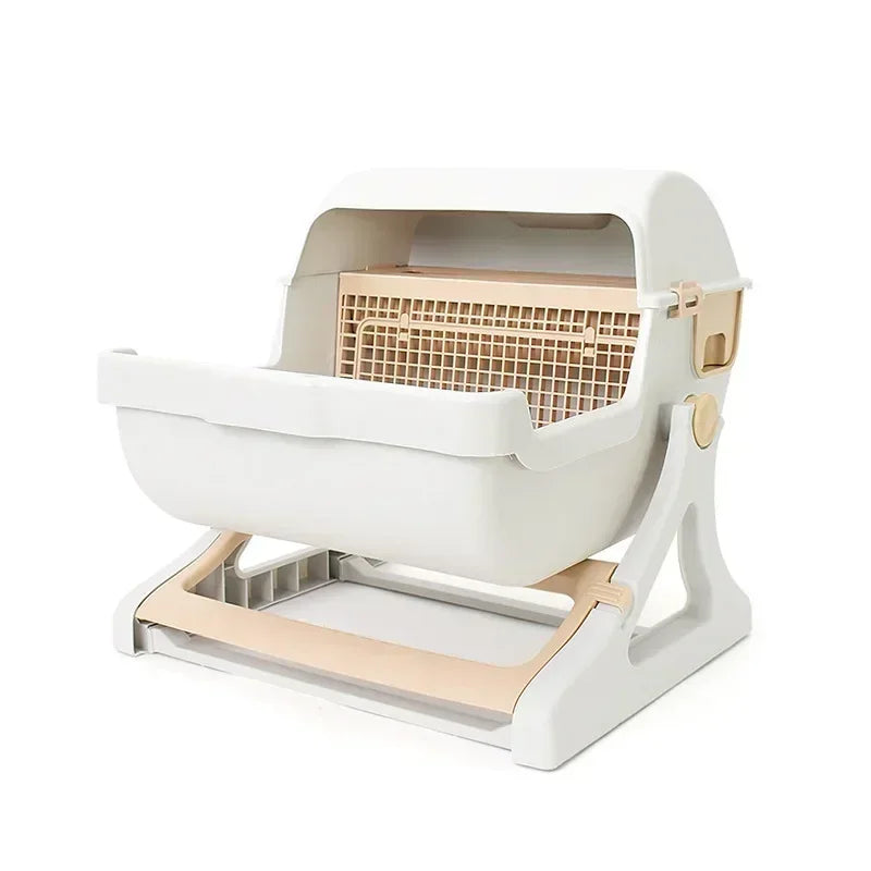 Semi-Enclosed Cat Toilet