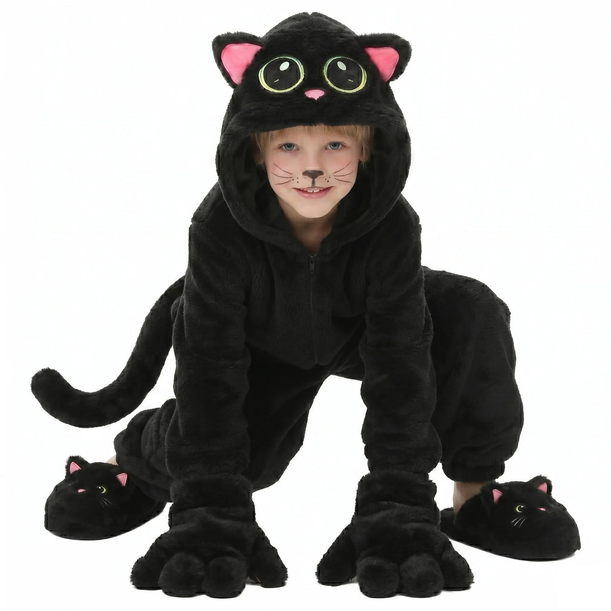 Kids Black Cat Onesie