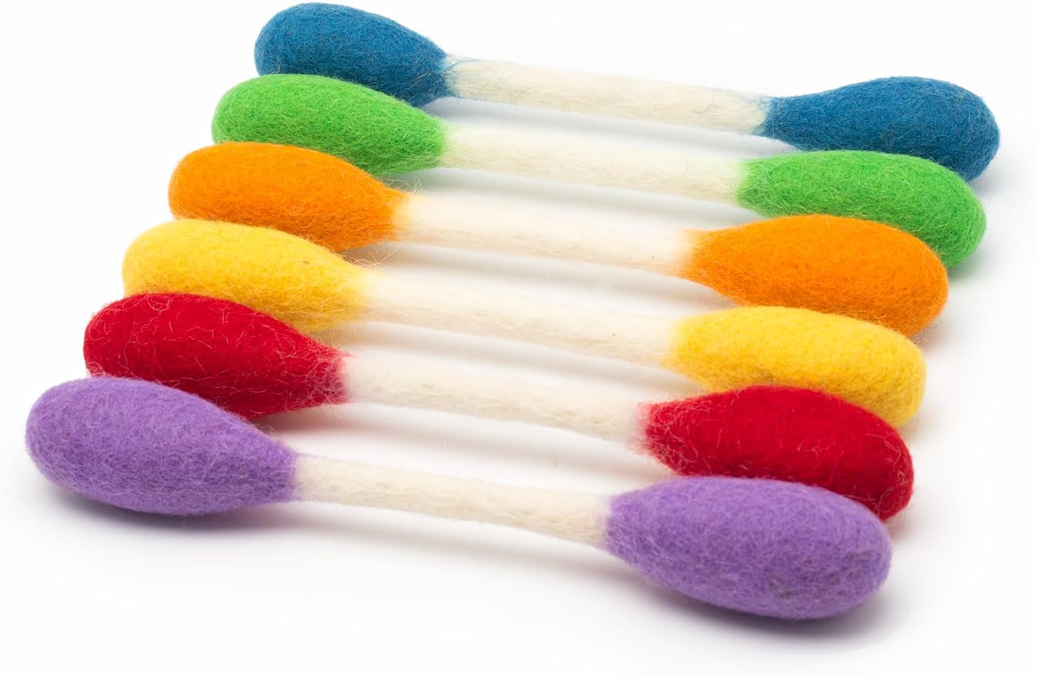 Swabs Cat Toys with Catnip - 6 Pk | Durable for Chew, Cute Cat Toys Interactive Kitty for Boredom, Exercise, & Play | Filled W/Organic Catnip for Anxiety & as Digestive Aid | Gift Idea