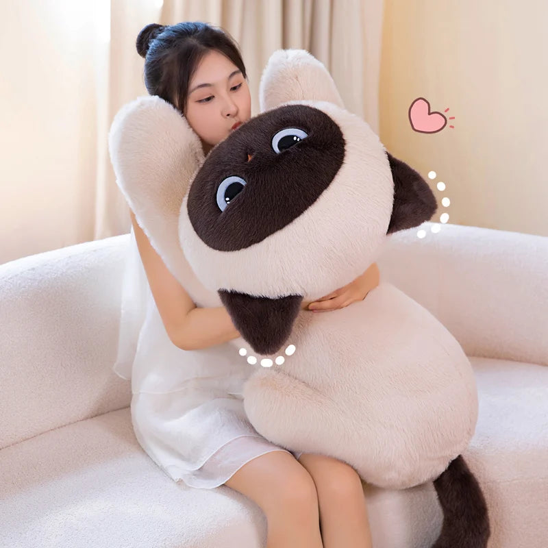 Long Siamese Cat Pillow