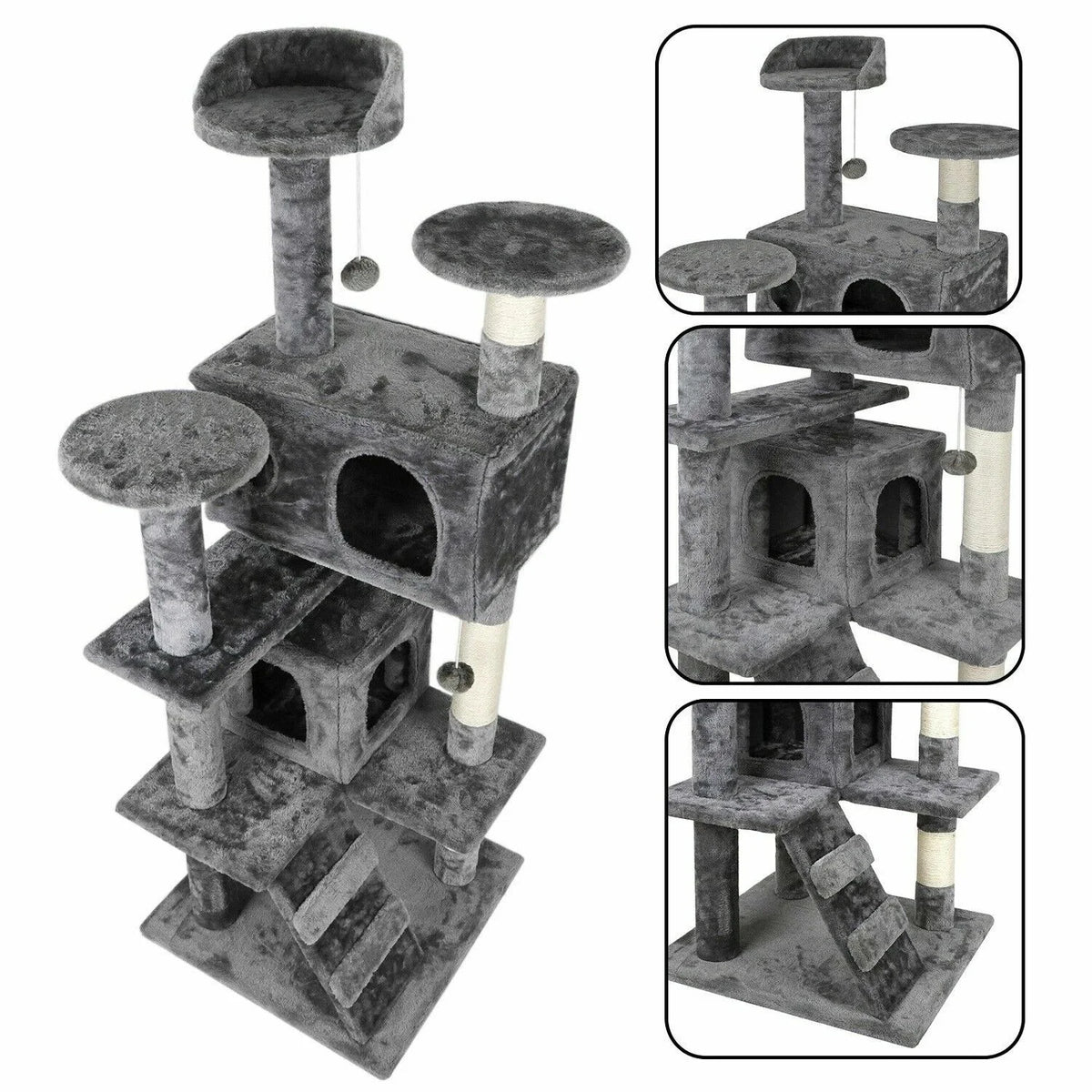 54-Inch Multi-Level Cat Condo