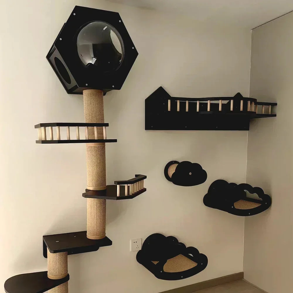 Wooden Wall Climbing Set