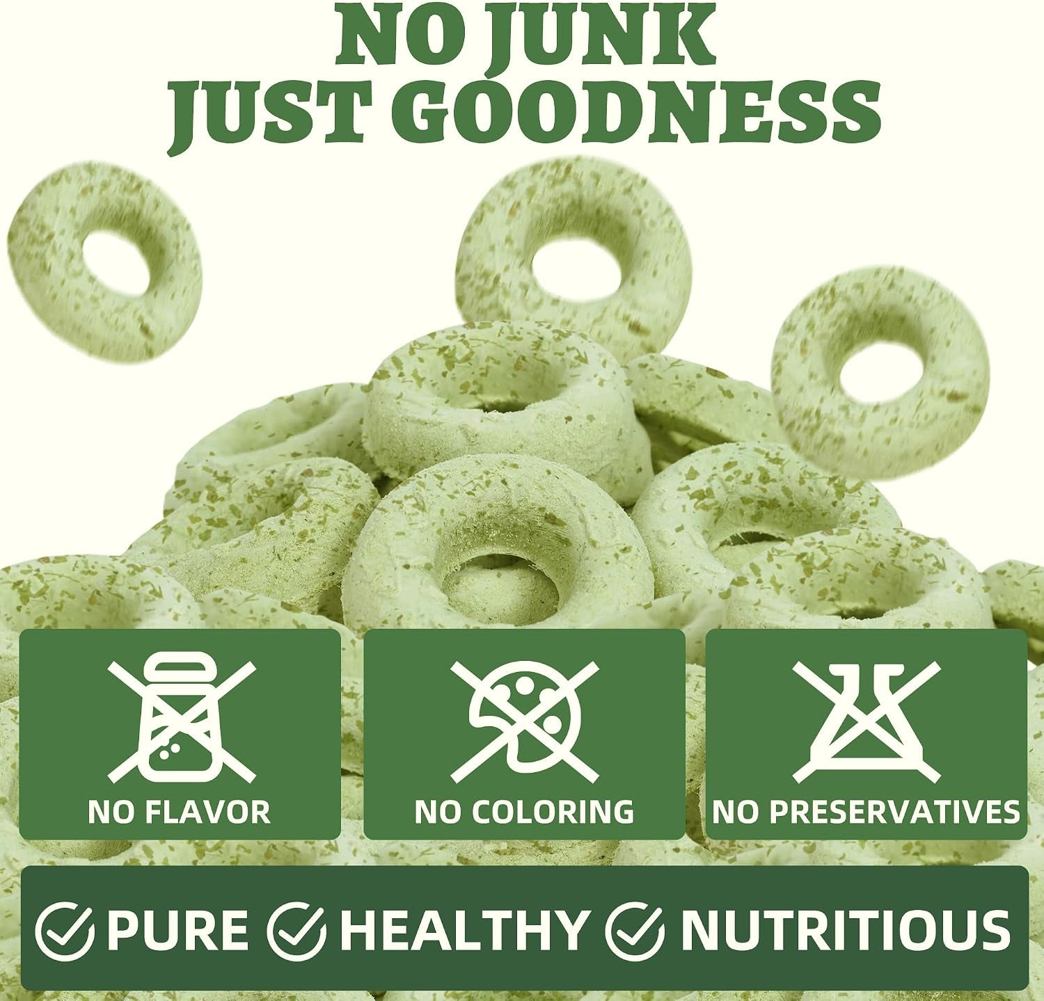 Cat Grass Treats Freeze-Dried Donut for Cats & Dogs - Hairball Control,Gut Health for Dental Cat Treats - Natural Teeth Cleaning for Kittens Training Snacks Chicken Formula 3.17 Oz
